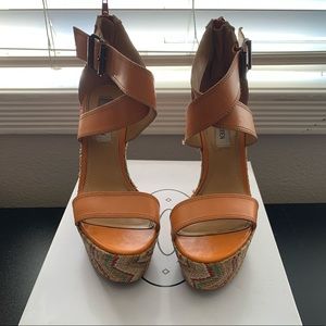 Steve Madden colorful wedges size 7.